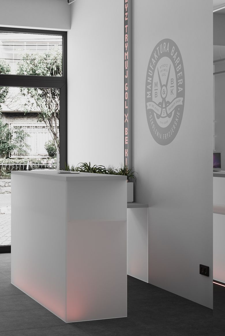 A shelf at La Gente Cafe displays various bottles and vibrant plants, designed by TenZeroTwo Bureau